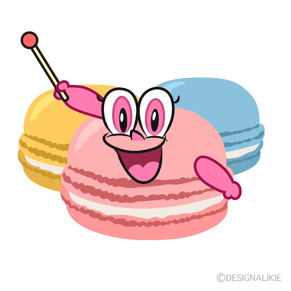 Speaking Macaroons Cartoon Character Image