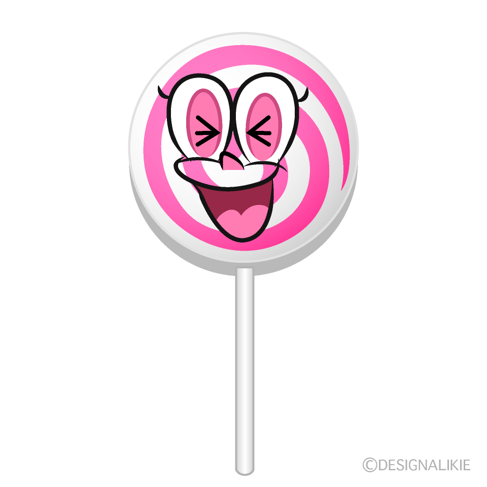 Laughing Lollipop Cartoon Character Image