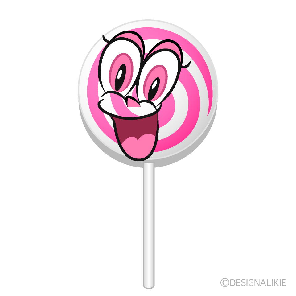 Surprising Lollipop Cartoon Character Image
