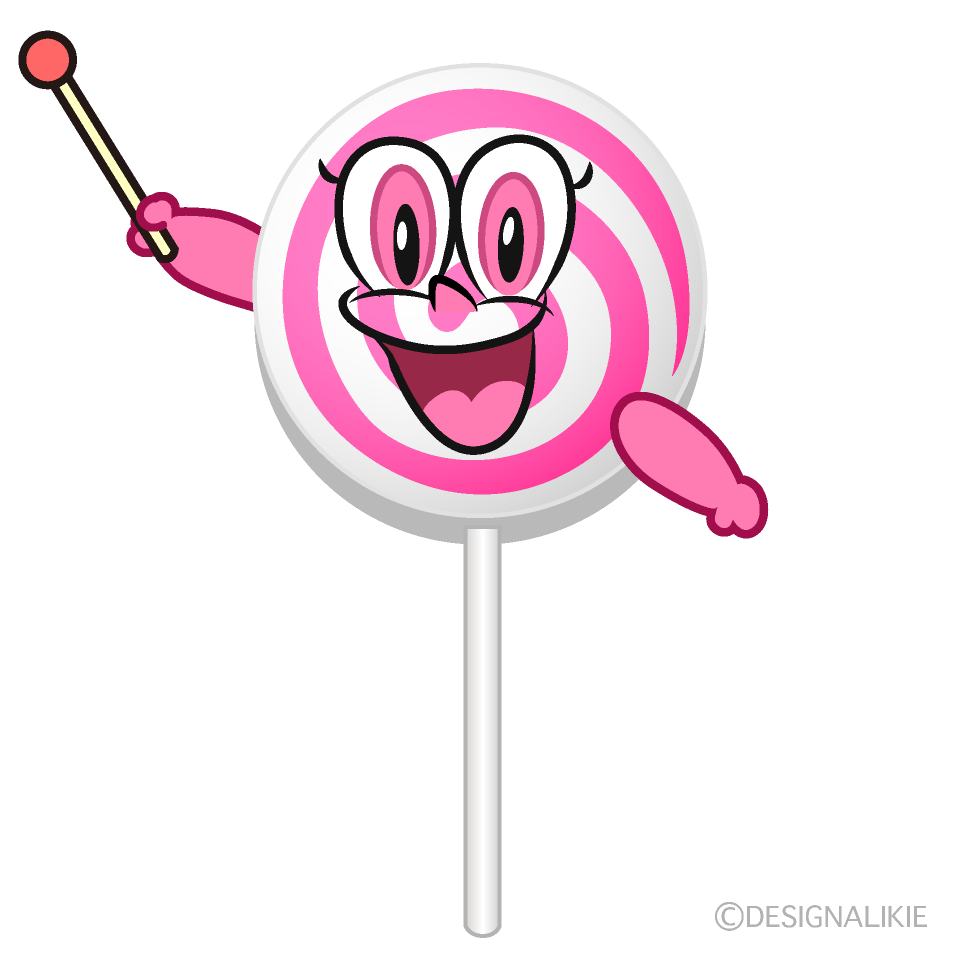 Speaking Lollipop Cartoon Character Image