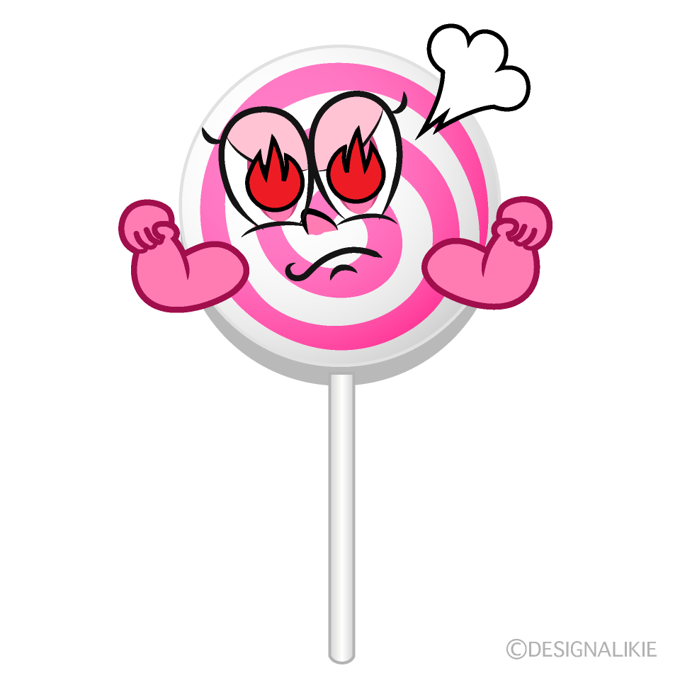 Enthusiasm Lollipop Cartoon Character Image