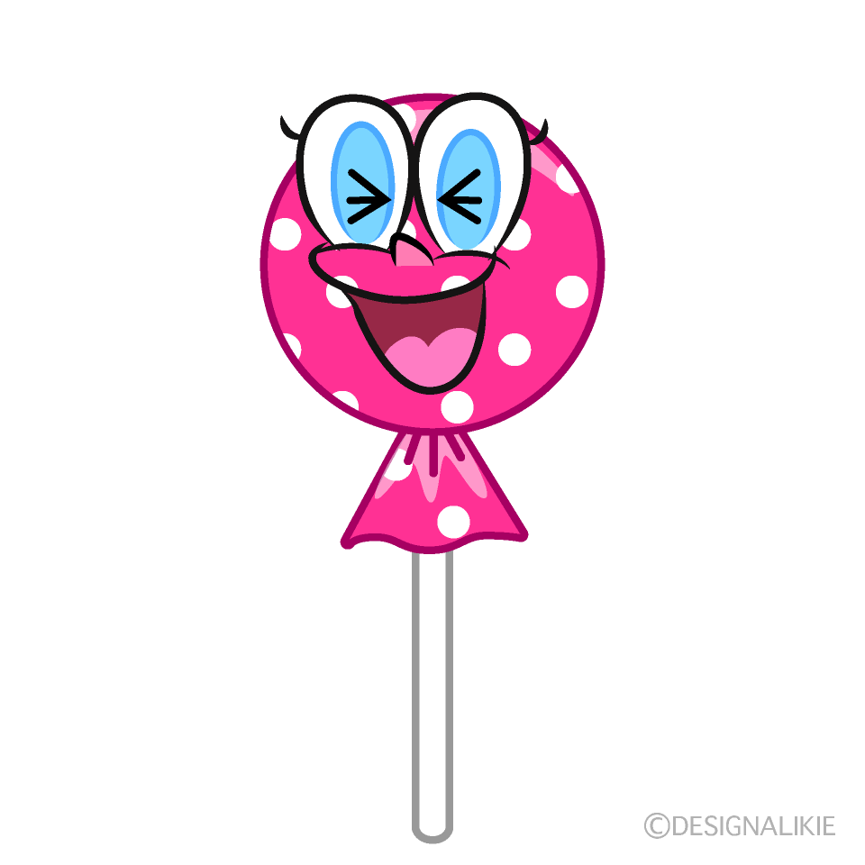 Laughing Candy Lollipop Cartoon Character Image
