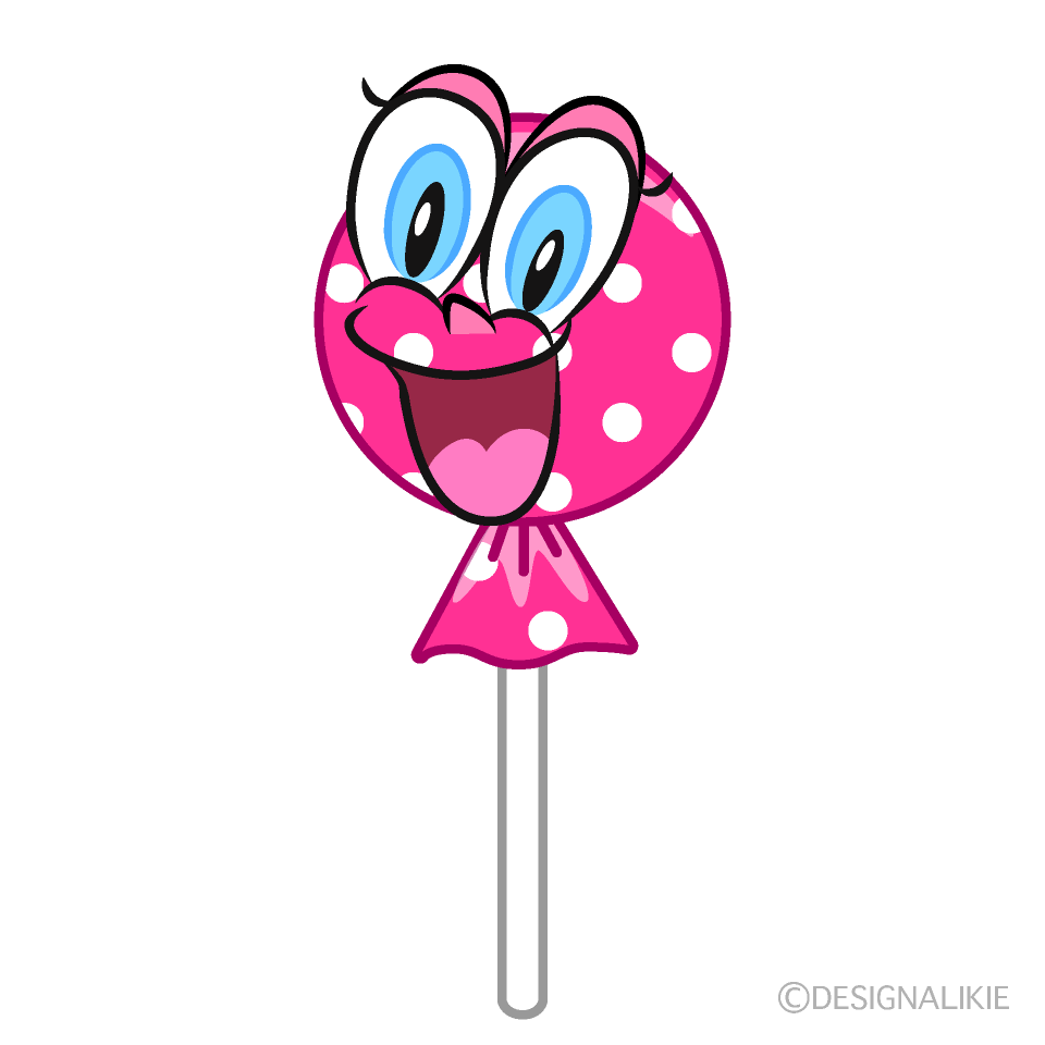 Surprising Candy Lollipop Cartoon Character Image
