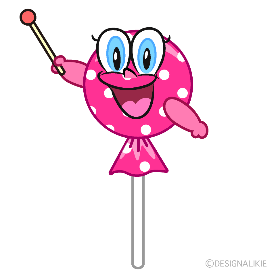 Speaking Candy Lollipop Cartoon Character Image