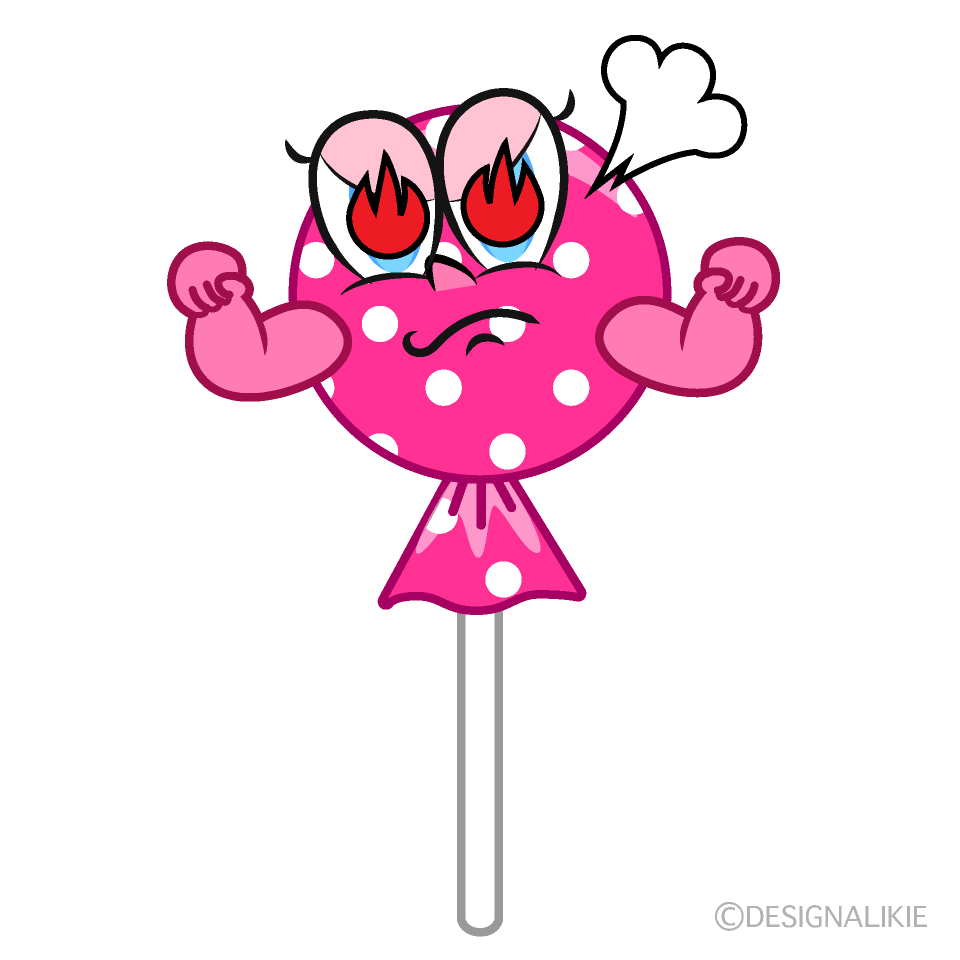 Enthusiasm Candy Lollipop Cartoon Character Image