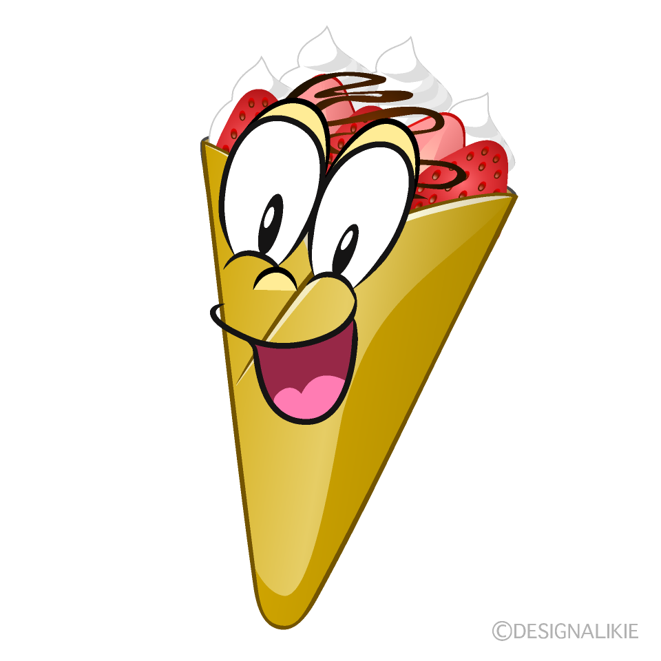 Surprising Crepe Cartoon Character Image