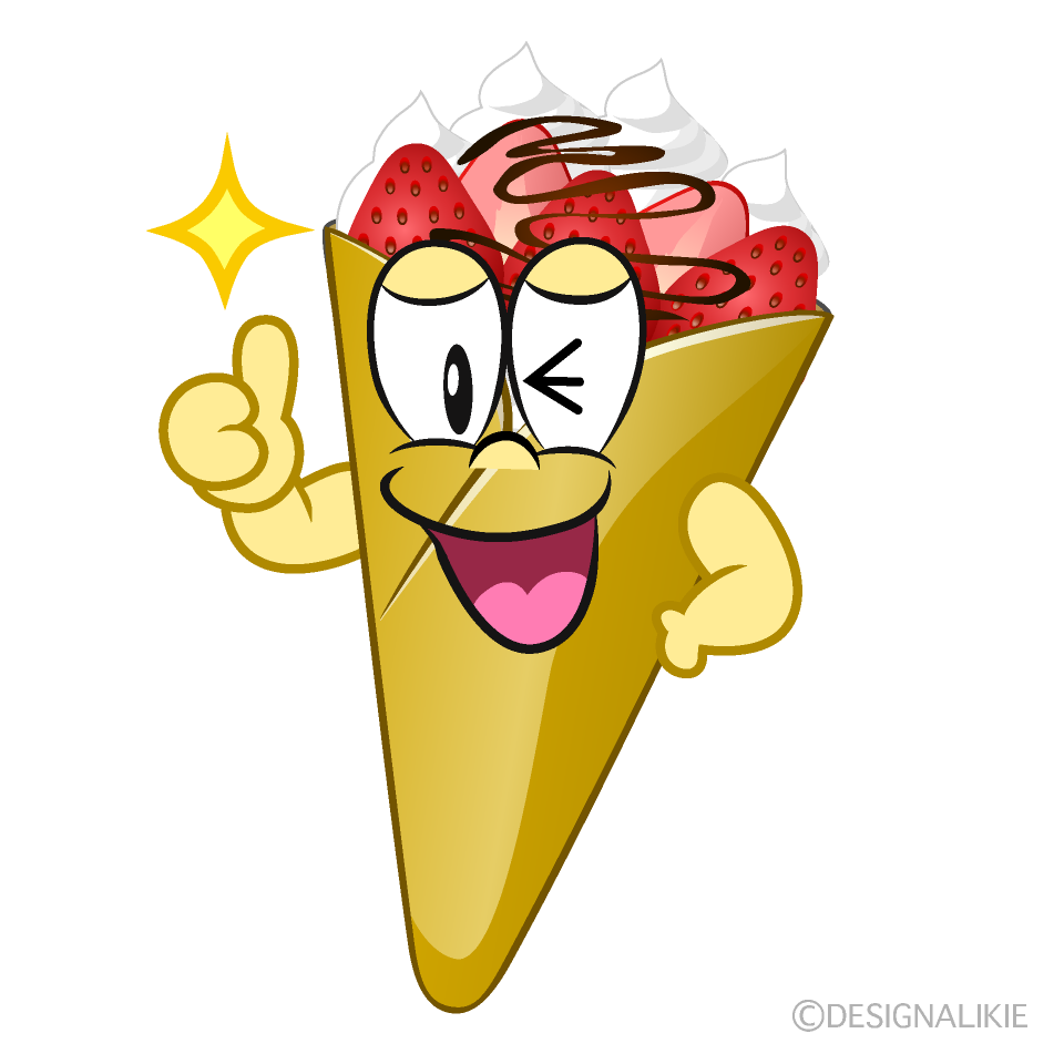 Thumbs up Crepe Cartoon Character Image