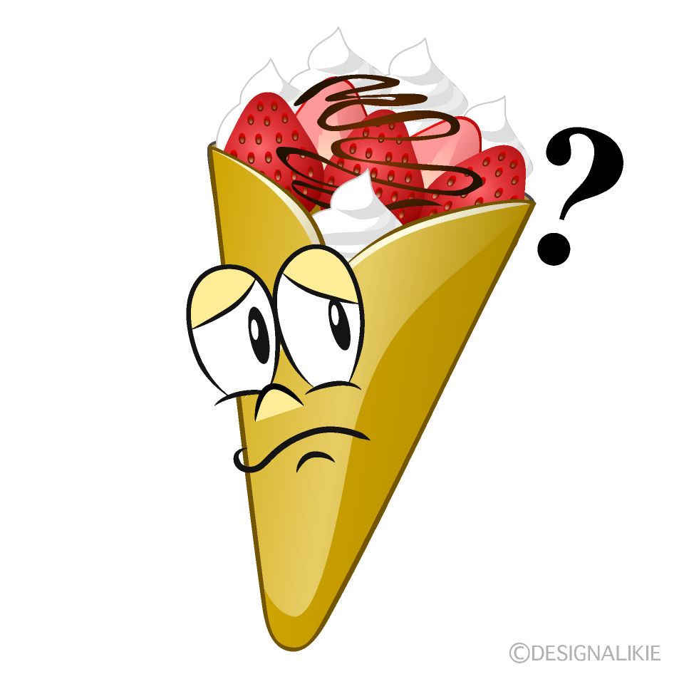 Thinking Crepe Cartoon Character Image