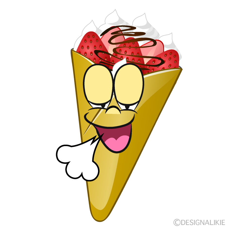 Relaxing Crepe Cartoon Character Image