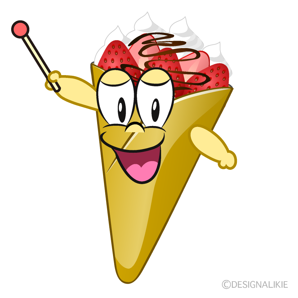 Speaking Crepe Cartoon Character Image