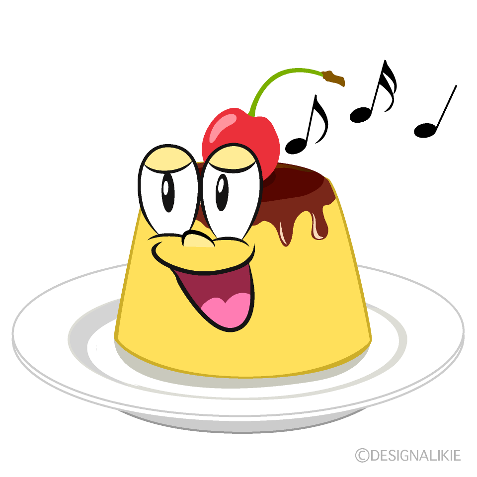Singing Pudding Cartoon Character Image