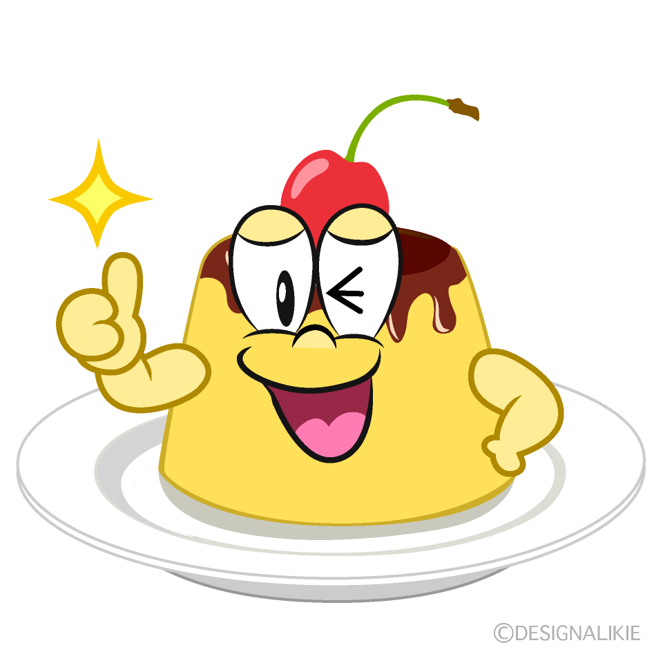 Thumbs up Pudding Cartoon Character Image