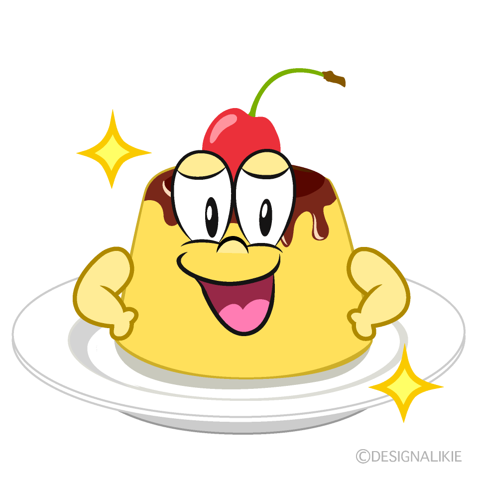 Glitter Pudding Cartoon Character Image