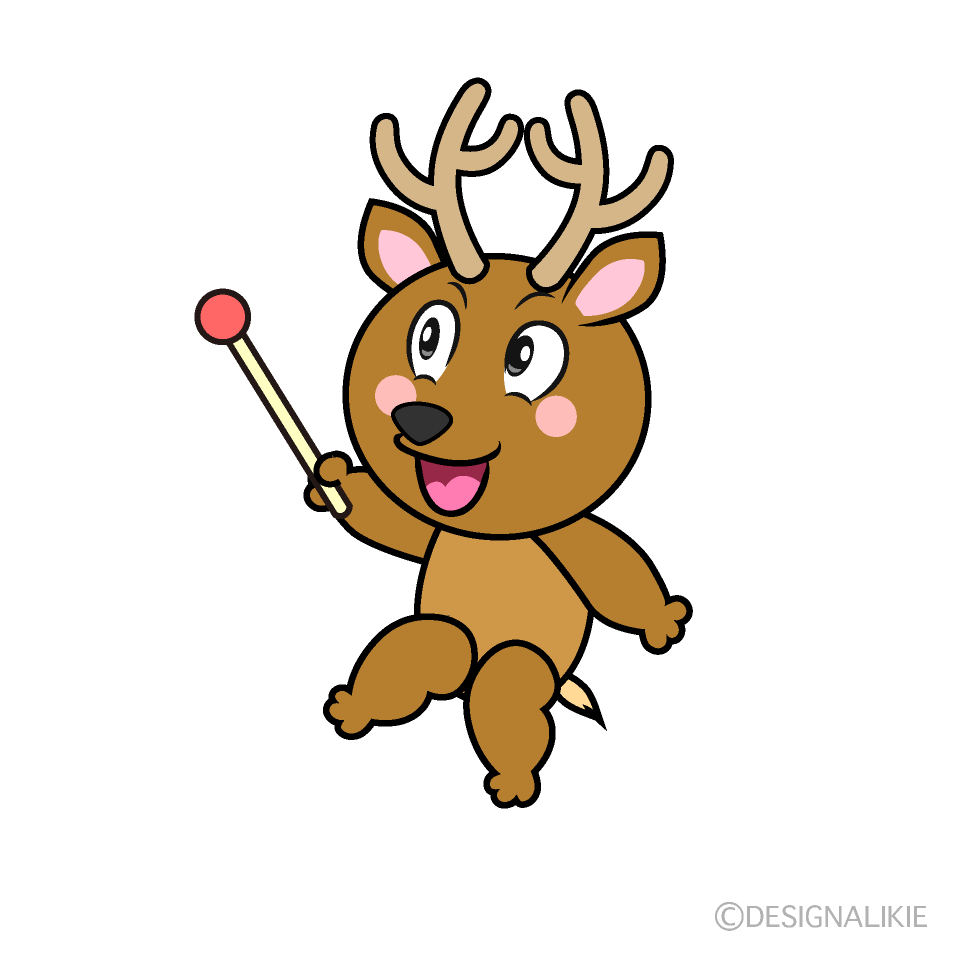 Speaking Deer Cartoon Character Image