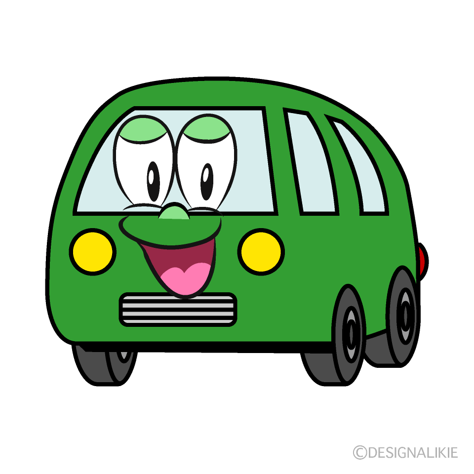 Smiling Van Cartoon Character Image