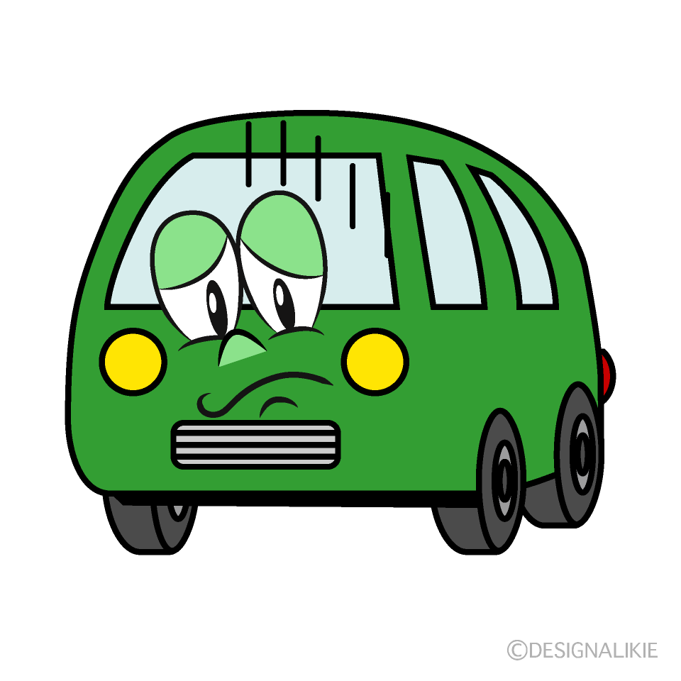 Depressed Van Cartoon Character Image