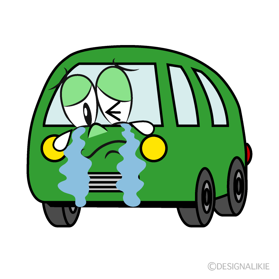 Crying Van Cartoon Character Image
