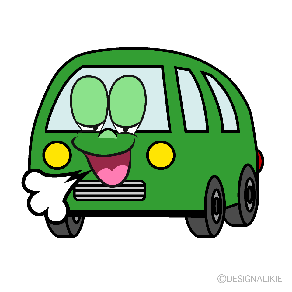 Relaxing Van Cartoon Character Image