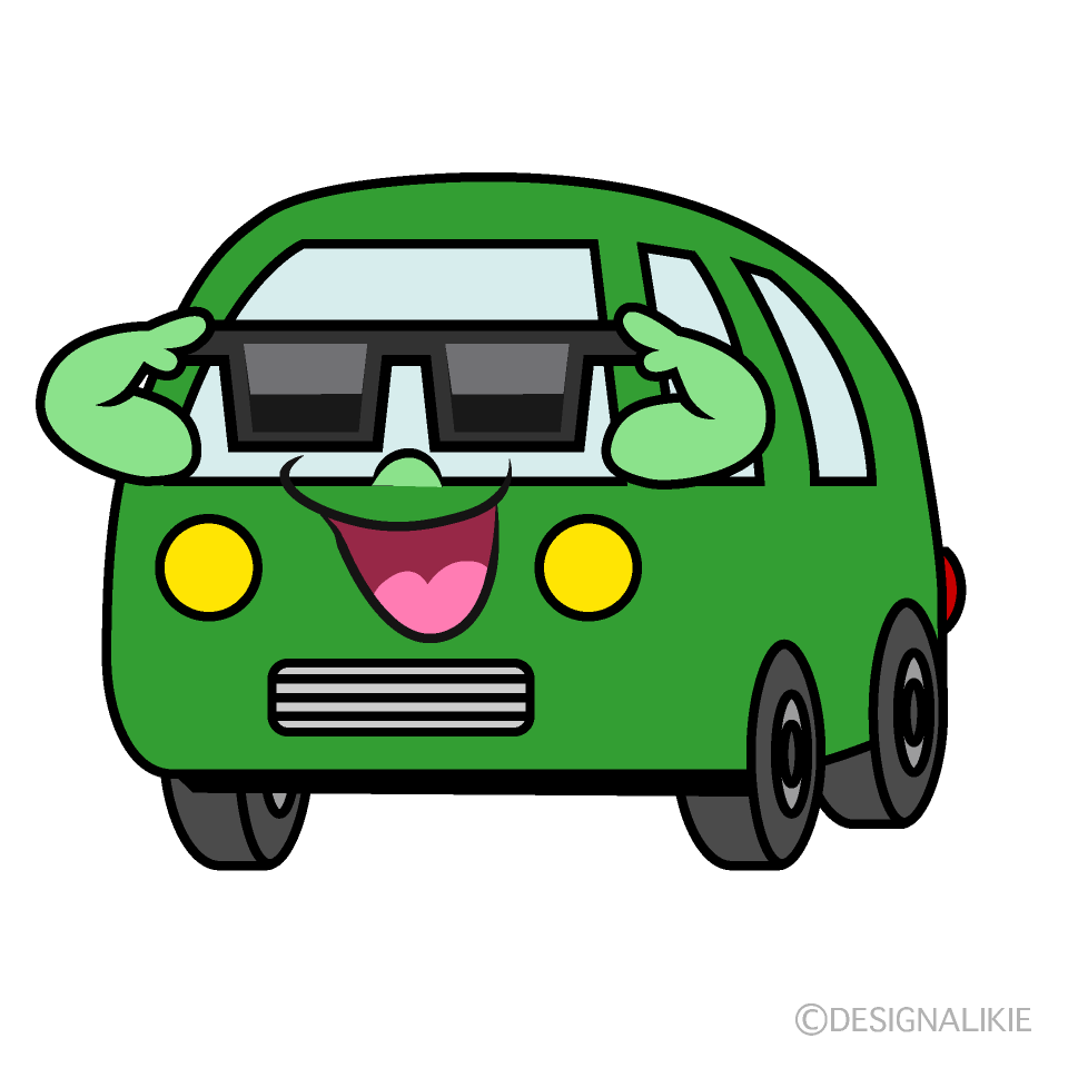 Cool Van Cartoon Character Image