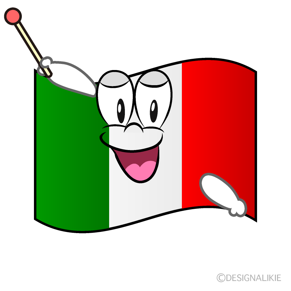 Bandera Italiana Hablando Animado