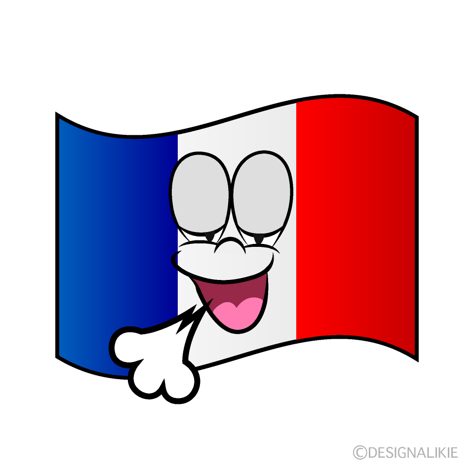 Bandera Francesa Relajada Animado