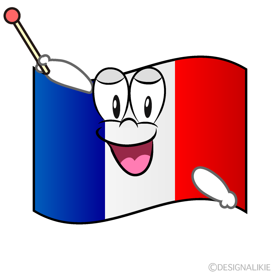 Bandera Francesa Hablando Animado