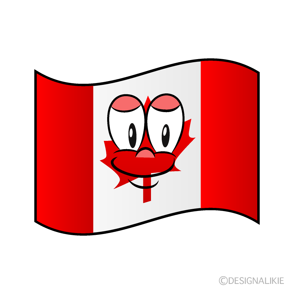 Bandera Canadiense Animado