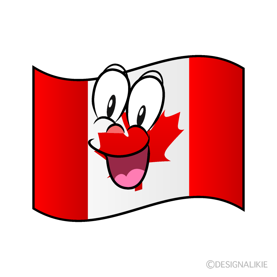 Bandera Canadiense Sorprendente Animado