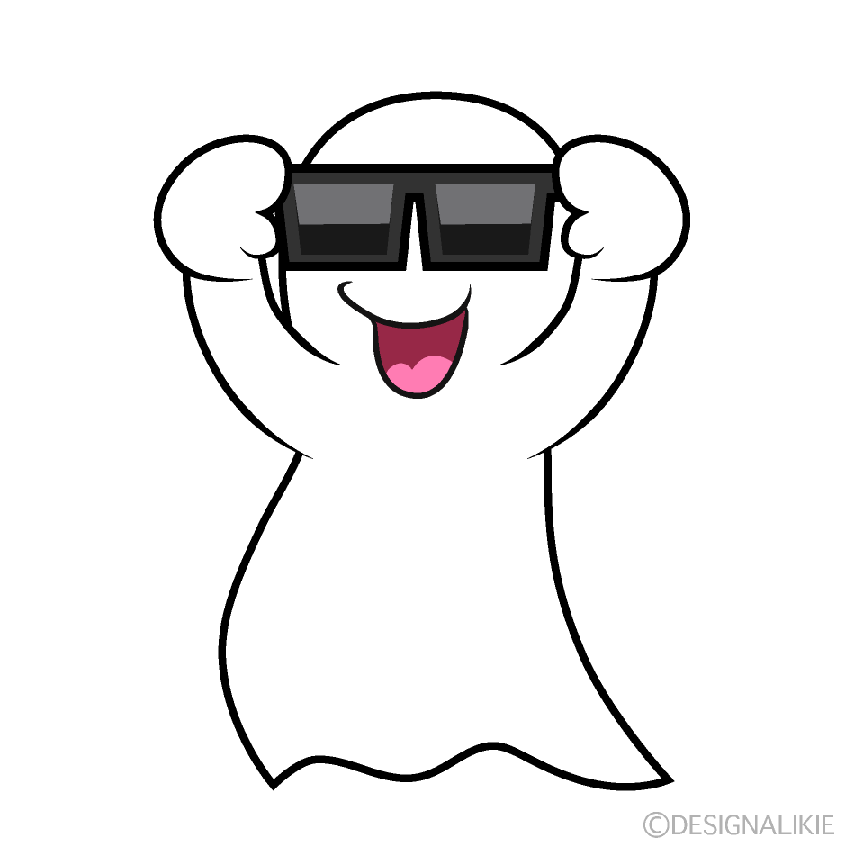 Cool Ghost Cartoon Character Image