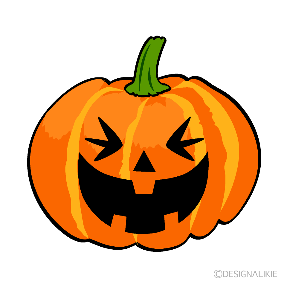 Laughing Halloween Pumpkin Cartoon Character Image