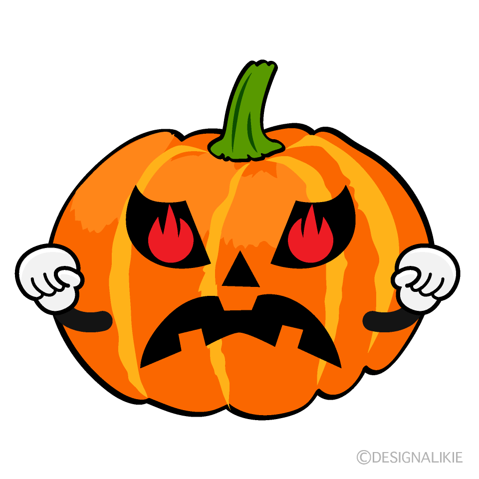 Enthusiasm Halloween Pumpkin Cartoon Character Image