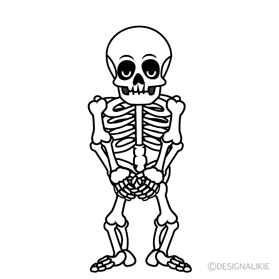 Cool Skeleton Cartoon Character Image