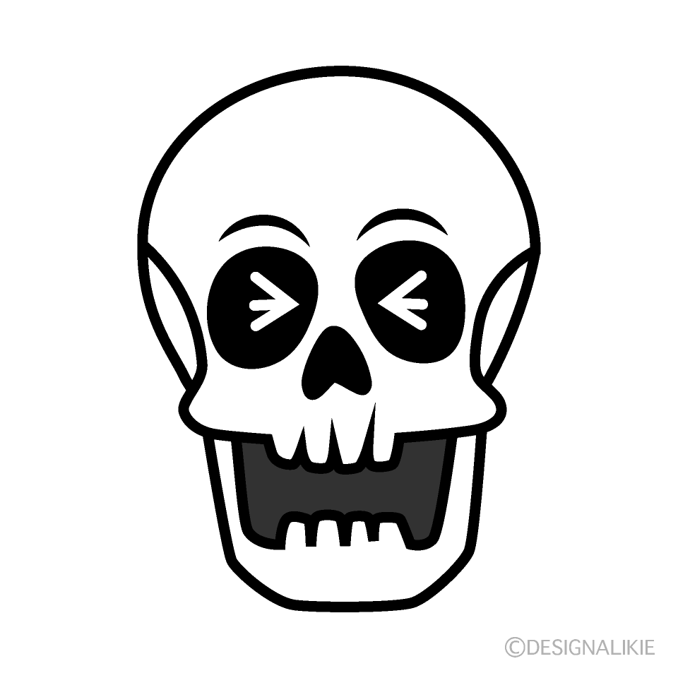 Laughing Skull Cartoon Character Image