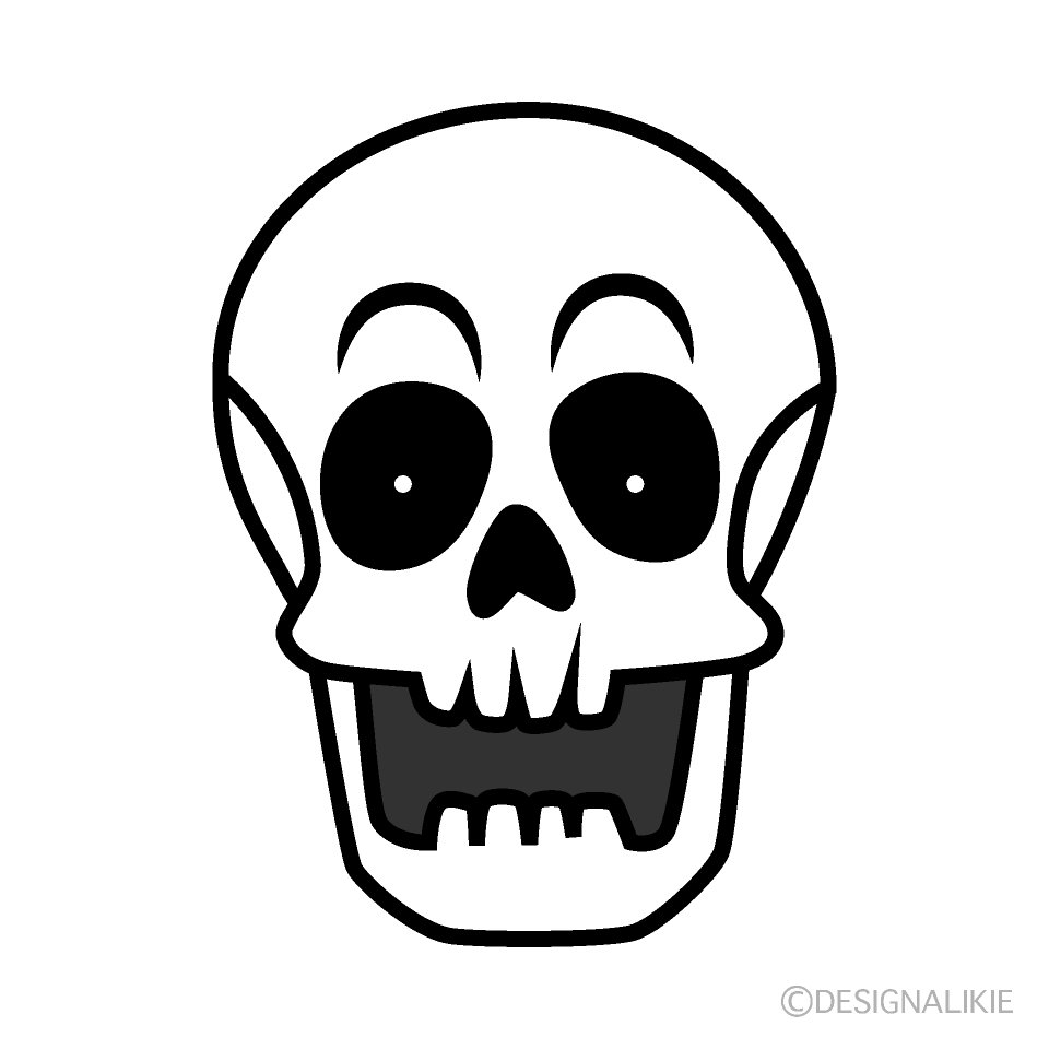 Surprising Skull Cartoon Character Image