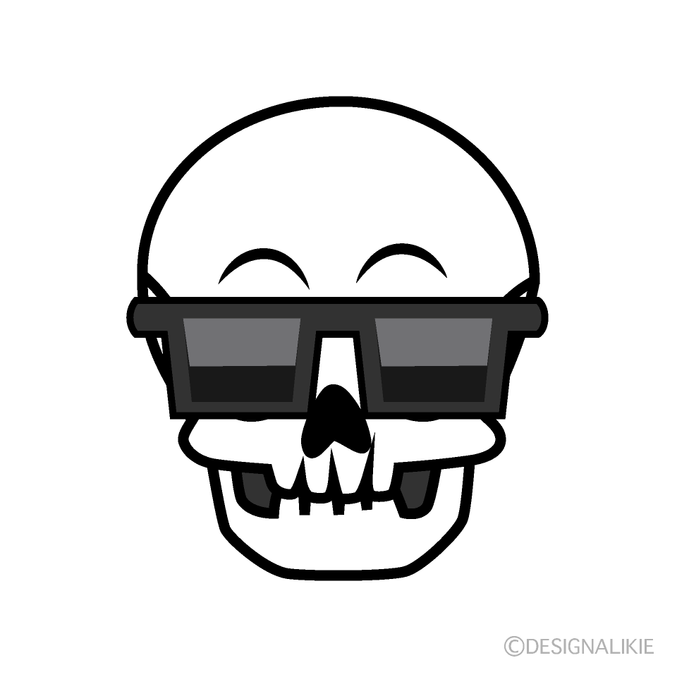 Cool Skull Cartoon Character Image