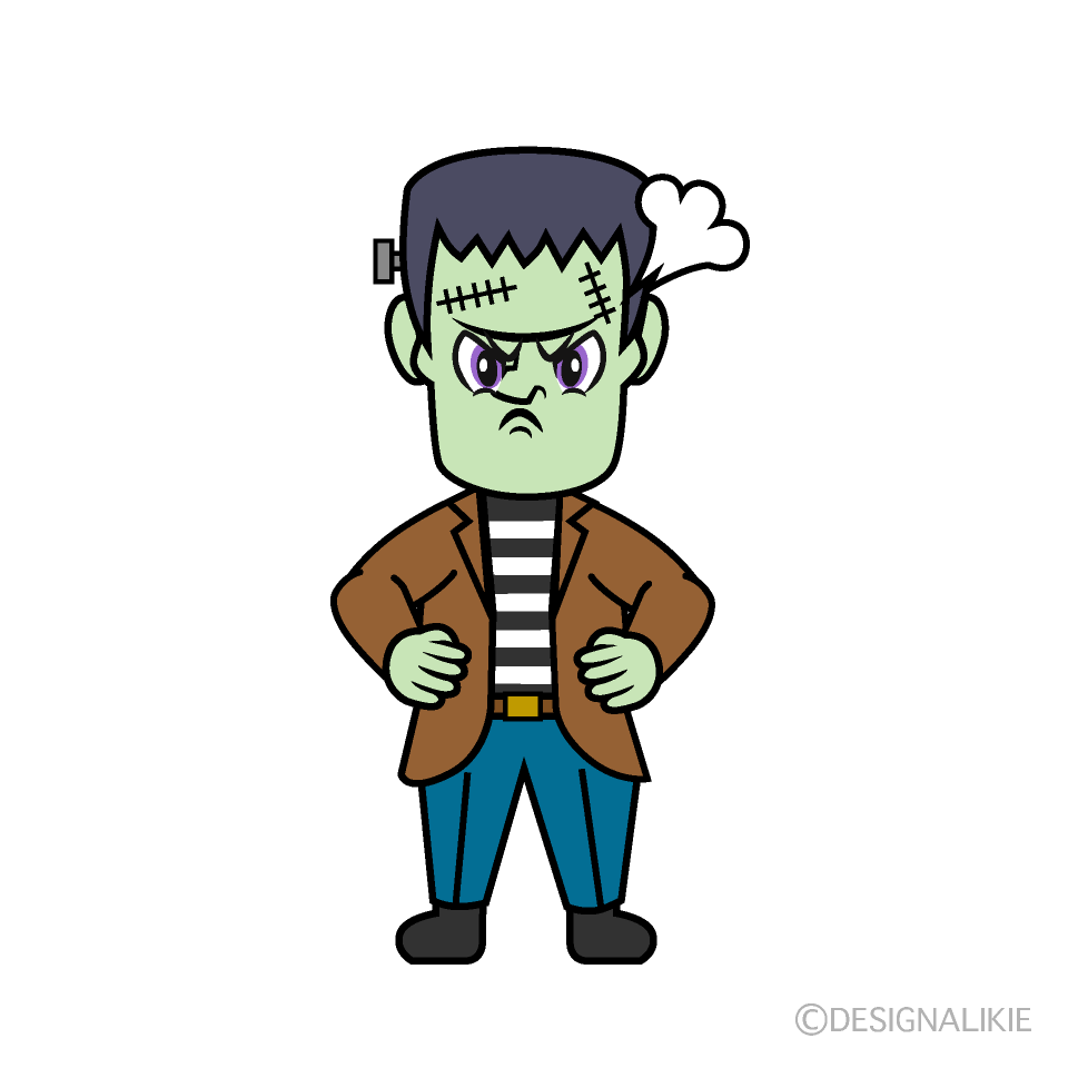 Angry Frankenstein Cartoon Character Image