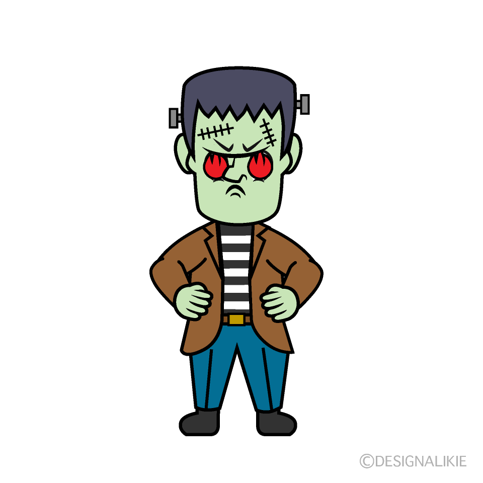 Enthusiasm Frankenstein Cartoon Character Image