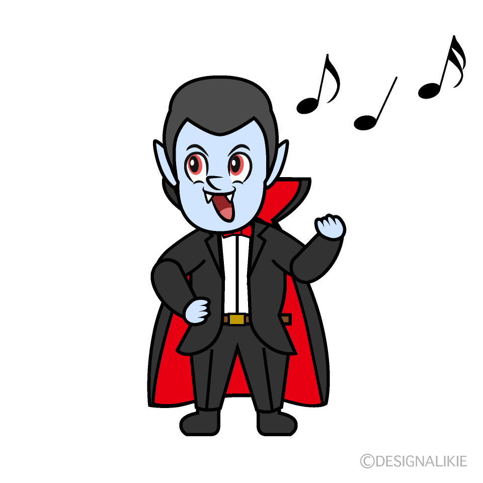 Singing Dracula Cartoon Character Image
