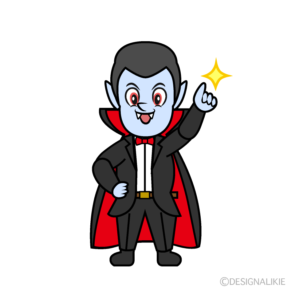 Posing Dracula Cartoon Character Image