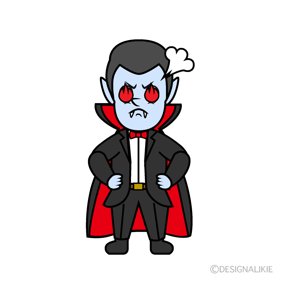 Enthusiasm Dracula Cartoon Character Image