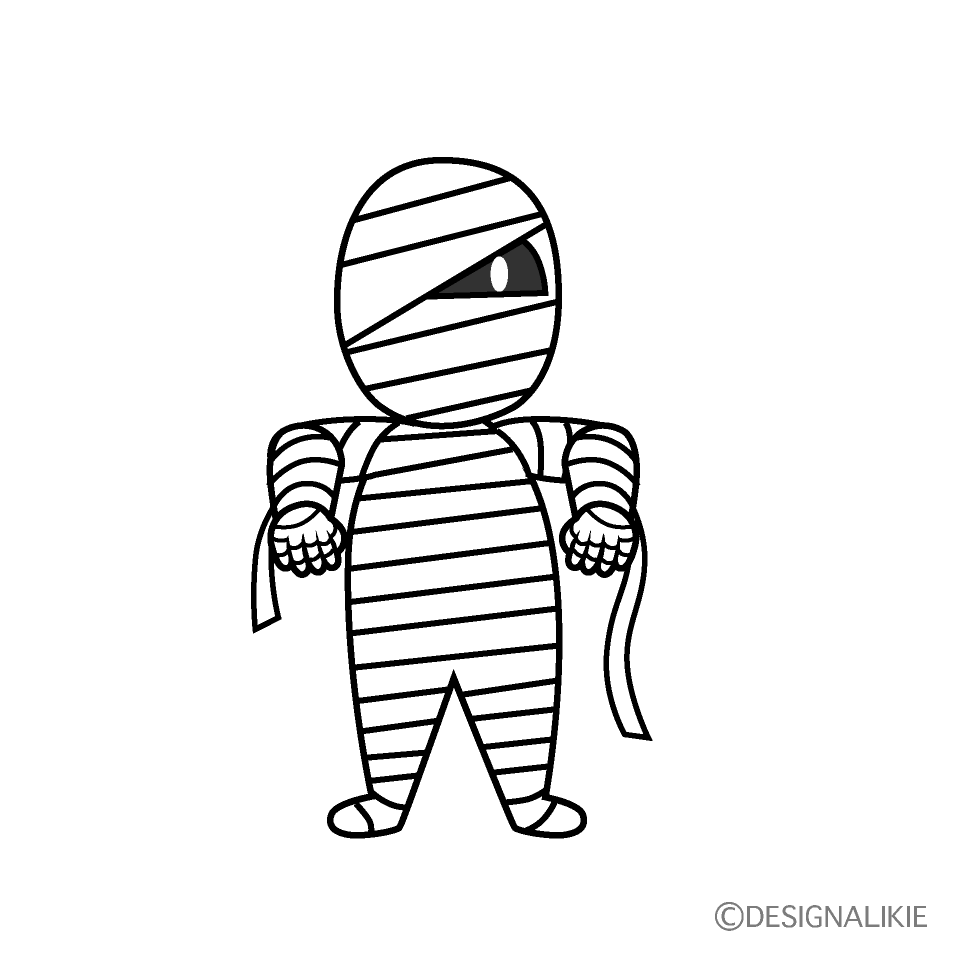 Mummy Man Cartoon Character Image