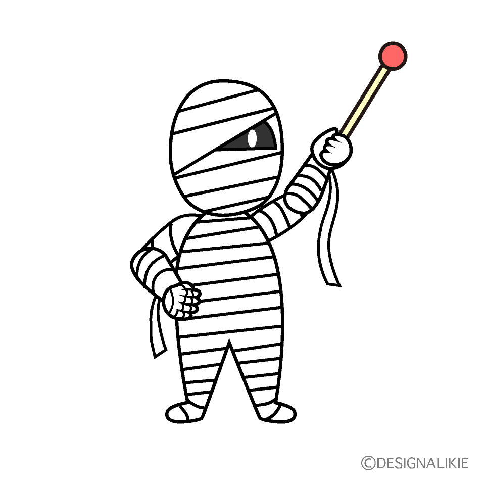 Speaking Mummy Man Cartoon Character Image