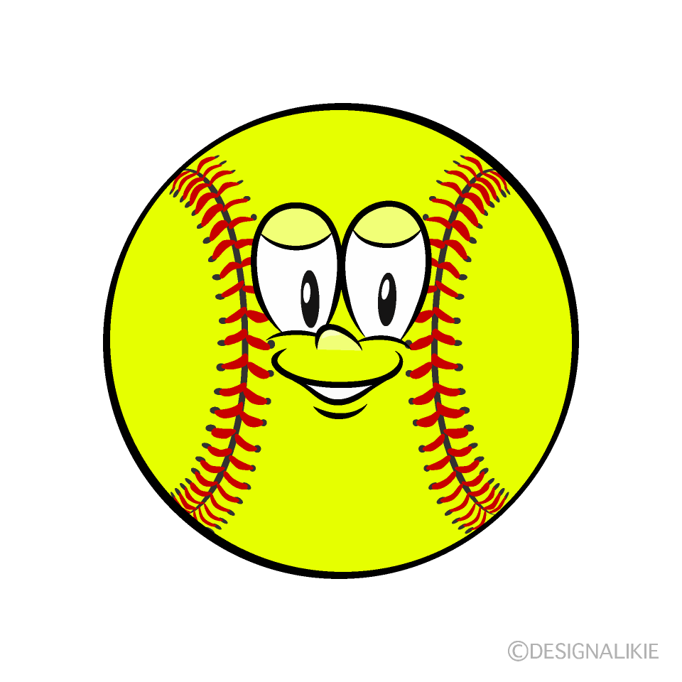 Softball Cartoon Character Image