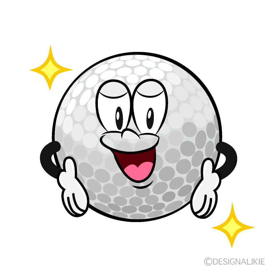 Glitter Golf Cartoon Character Image