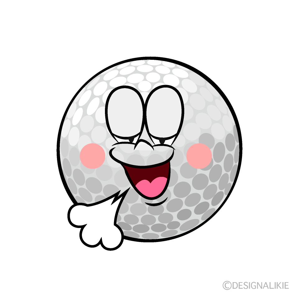Relaxing Golf Cartoon Character Image