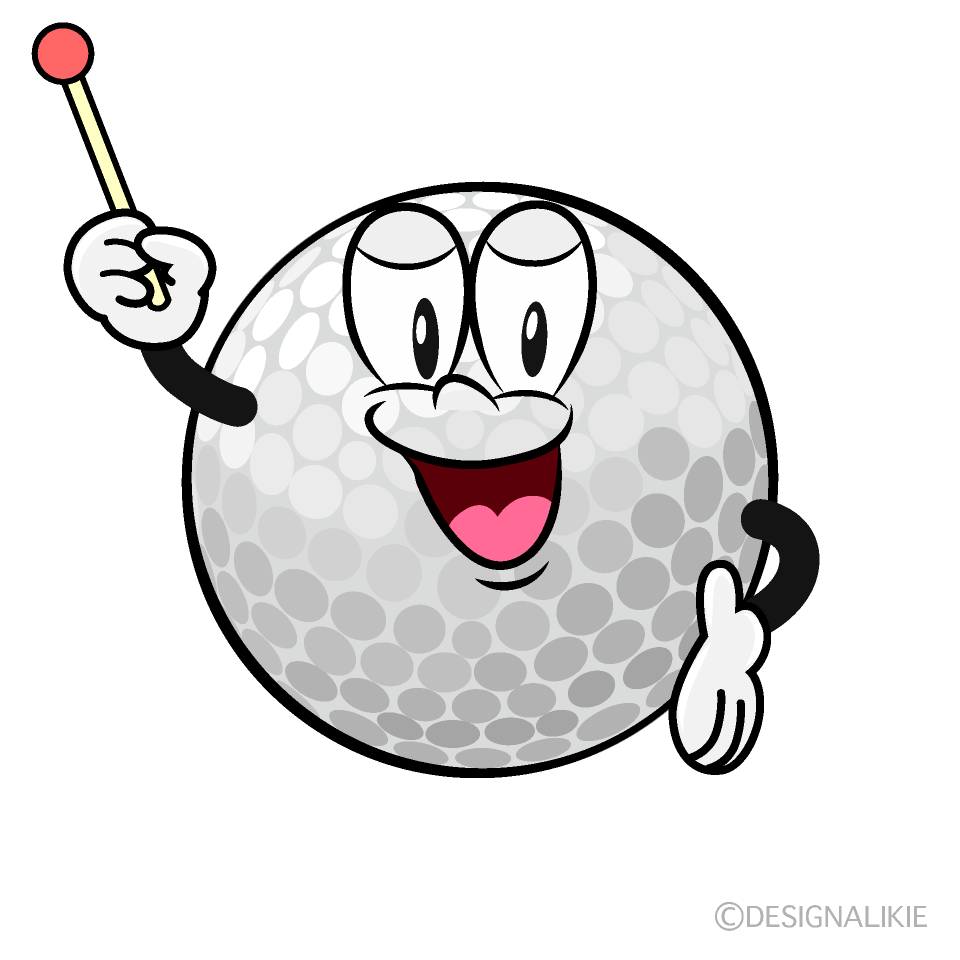 Speaking Golf Cartoon Character Image