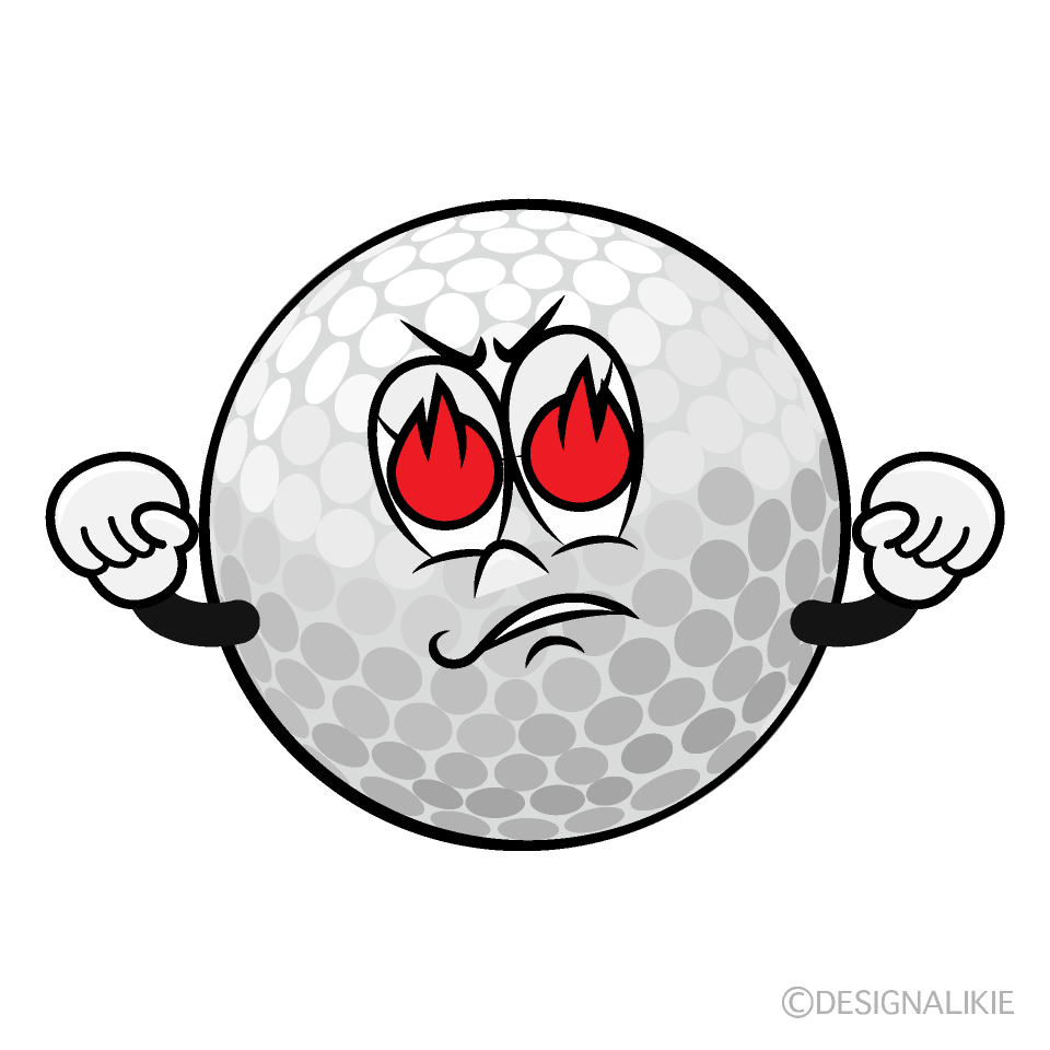 Enthusiasm Golf Cartoon Character Image