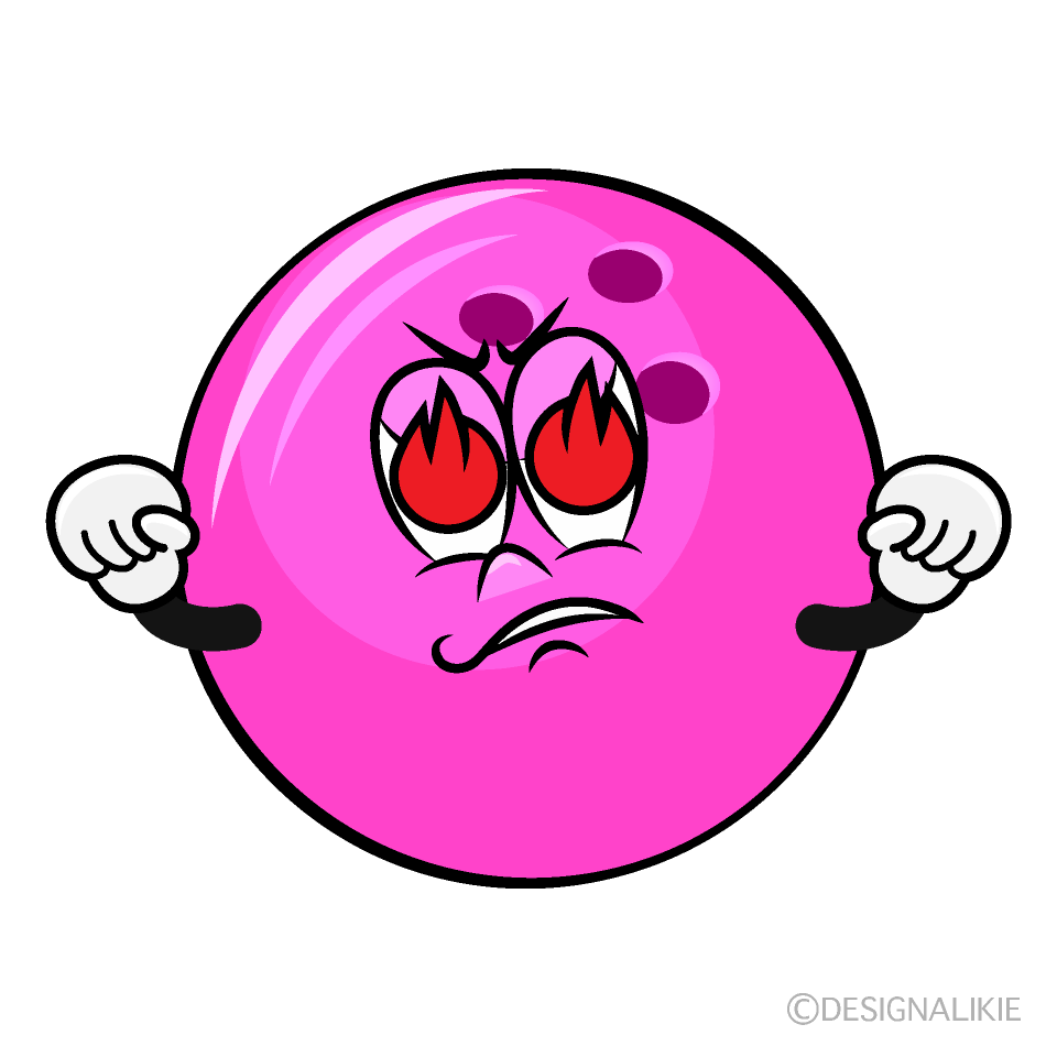 Enthusiasm Bowling Ball Cartoon Character Image