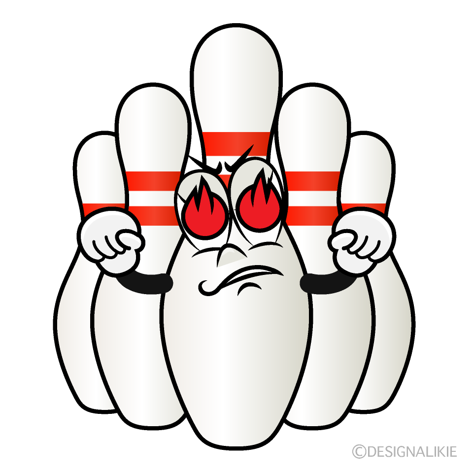Enthusiasm Bowling Pin Cartoon Character Image
