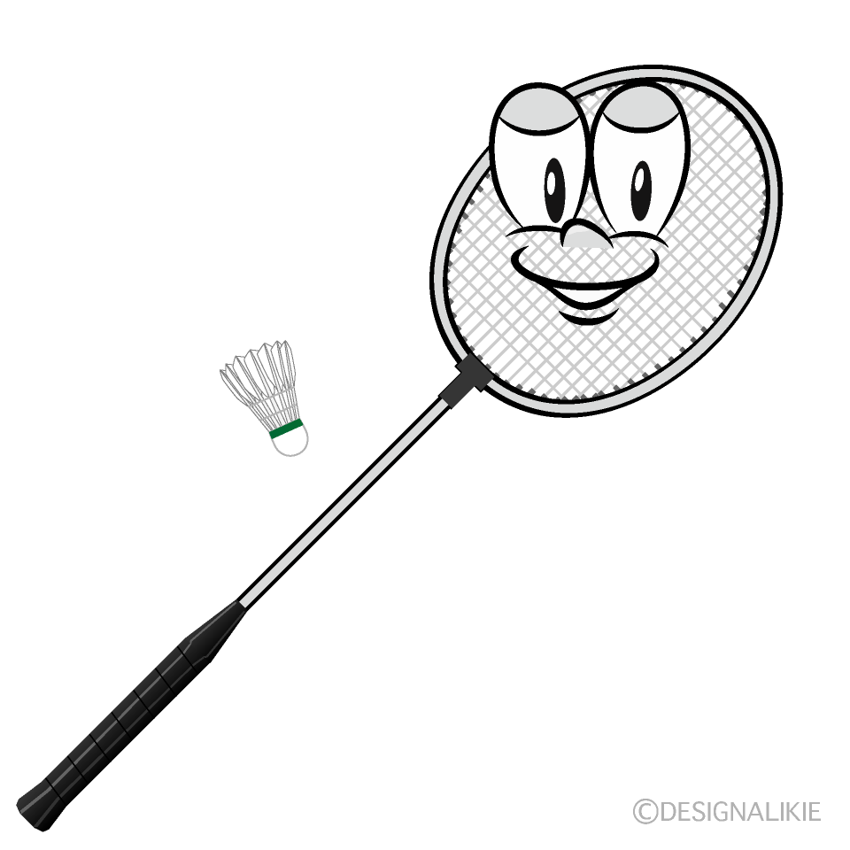 Badminton Cartoon Character Image